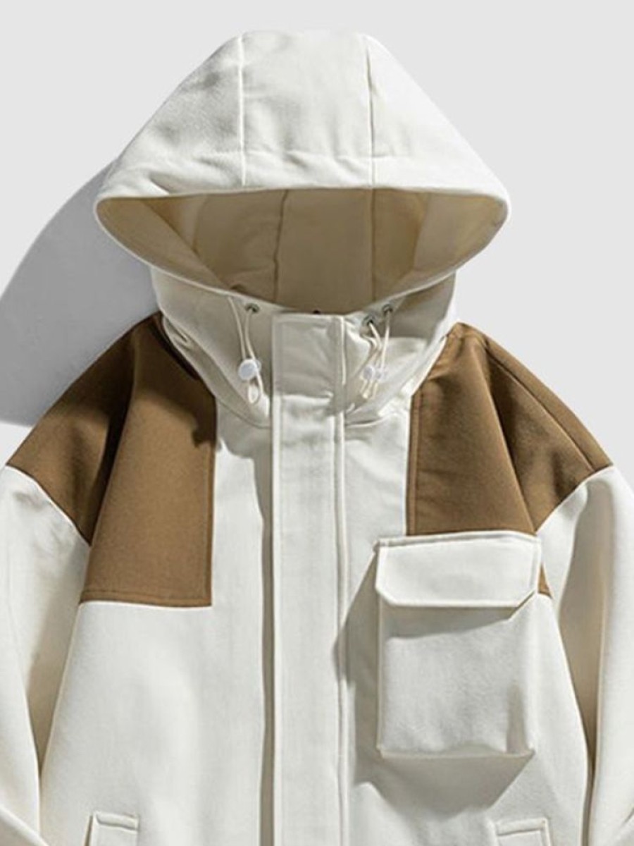 Uomo Emmiol | Giacca Anorak Con Cappuccio Gorpcore Splice Da Uomo