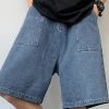 Uomo Emmiol | Pantaloncini Larghi Da Uomo In Denim Con Tasche Grandi