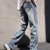 Uomo Emmiol | Jeans Larghi Strappati Con Lavaggio Invecchiato Da Uomo