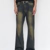 Uomo Emmiol | Jeans Larghi Con Giunture Vintage Invecchiate Da Uomo