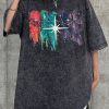 Uomo Emmiol | T-Shirt A Maniche Corte Oversize Da Uomo Con Stampa Street