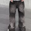 Uomo Emmiol | Jeans Larghi Da Uomo Con Stampa Street Water Ripple