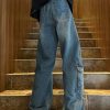 Uomo Emmiol | Jeans Cargo Multitasche Vintage Da Uomo