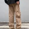 Uomo Emmiol | Pantaloni Cargo Da Uomo Con Zip E Tasche Grandi