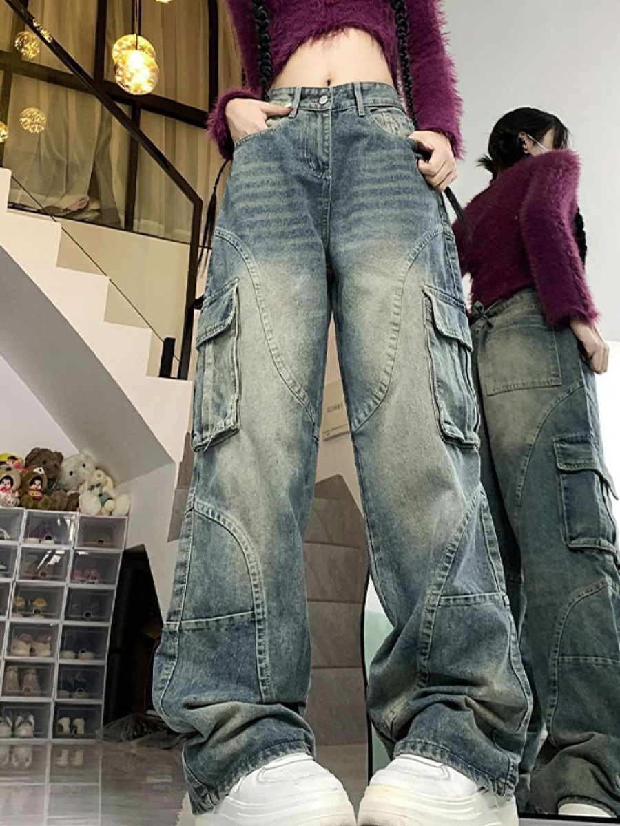 Donna Emmiol | Jeans Cargo Multitasche Da Strada