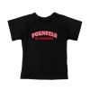 Donna Emmiol | T-Shirt A Maniche Corte Con Ricamo A Lettere A Contrasto