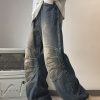 Uomo Emmiol | Jeans Larghi Increspati Effetto Lavato Da Uomo