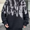 Uomo Emmiol | Maglione Girocollo Jacquard Irregolare Da Uomo