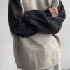 Uomo Emmiol | Maglione Lavorato A Maglia Raglan Con Giunture Vintage Da Uomo