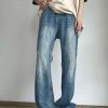 Uomo Emmiol | Jeans Larghi Strappati Con Lavaggio Vintage Da Uomo