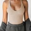 Donna Emmiol | Top In Maglia Sottile Con Scollo A V Tinta Unita