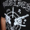 Uomo Emmiol | T-Shirt Stampata A Maniche Corte Punk Da Uomo