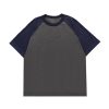 Uomo Emmiol | T-Shirt Da Uomo A Maniche Corte Con Colori A Contrasto Raglan