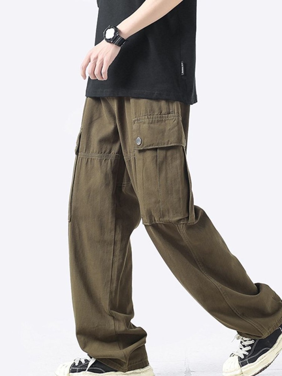 Uomo Emmiol | Pantaloni Cargo Con Tasche Grandi Da Uomo