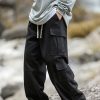 Uomo Emmiol | Pantaloni Cargo Multitasche Con Coulisse Da Uomo