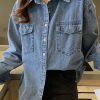 Donna Emmiol | Bluse E Camicie In Denim Con Lavaggio Vintage