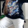 Uomo Emmiol | T-Shirt Grafica A Maniche Corte Shark Da Uomo