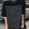 Uomo Emmiol | T-Shirt Da Uomo A Maniche Corte Con Stampa Di Lettere Ordinate