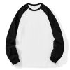 Uomo Emmiol | T-Shirt A Maniche Lunghe Raglan Con Giunture A Contrasto Da Uomo