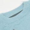 Donna Emmiol | Maglione Peloso Girocollo Jacquard Con Cucciolo Maculato